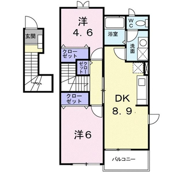 【間取り】 | ウエストサンＡ