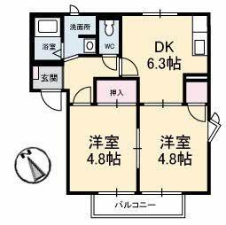【間取り】 | フレグランス Ｂ棟