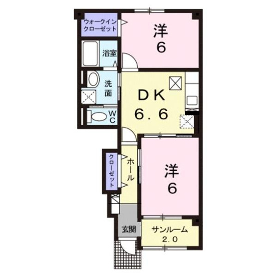 【間取り】 | アビニヨン．Ｍ　Ｂ