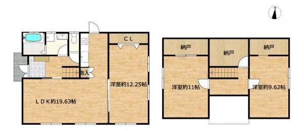 【間取り】 | 米子市蚊屋　戸建て