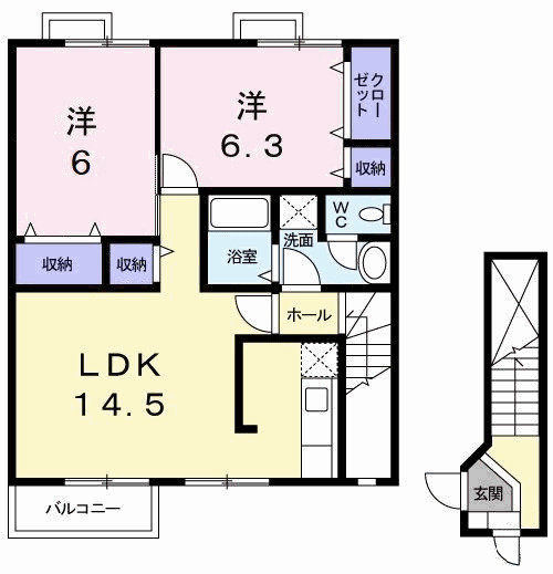 【間取り】 | シーサイドパークＡ