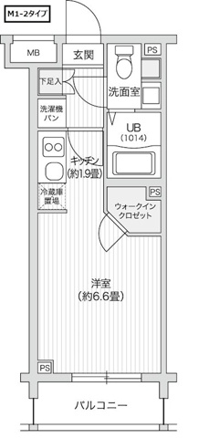 【間取り】 | レジディア笹塚Ⅱ