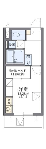 レオパレスストレーザ椿森の間取り
