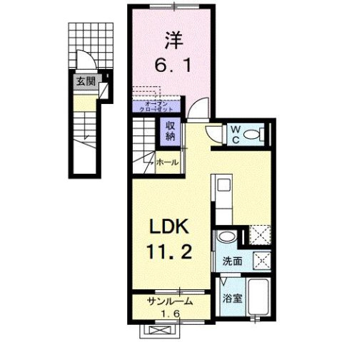 サニースクエアＢの間取り