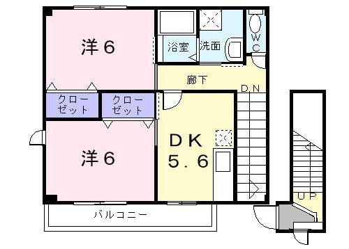 クラール　Ｃの間取り