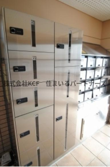 久留米市日ノ出町の賃貸マンションのエントランス