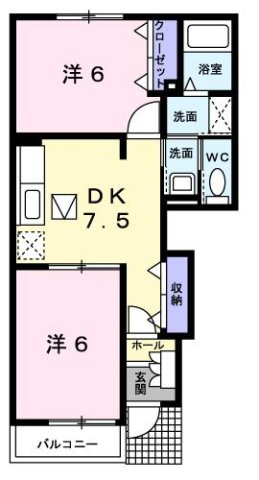 グレースカントリーⅡの間取り