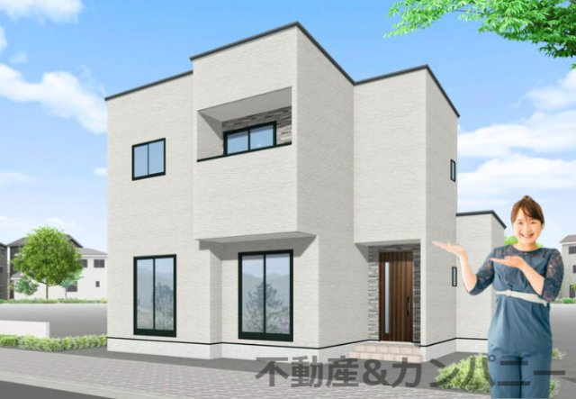北井門5丁目の新築のおうち　松山市北井門５丁目新築戸建の外観|外はこのようになっています