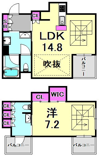 L　TOAST　KOBEの間取り