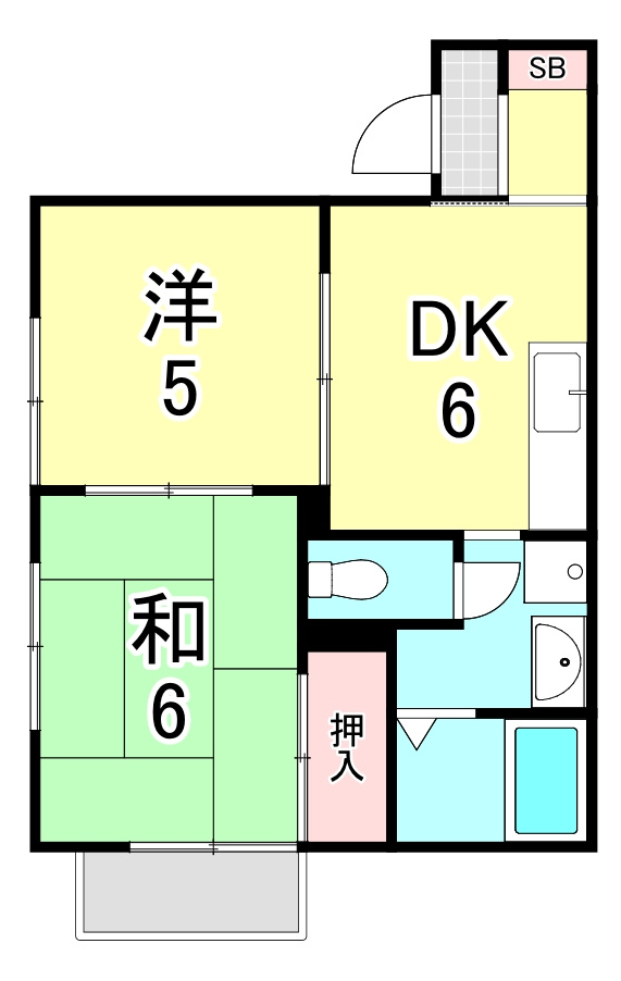 スカイハイツの間取り