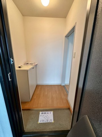 スカイハイツの玄関