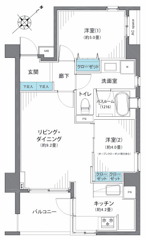 ブランクレア代々木公園の間取り
