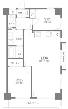 ドムール江古田の間取り