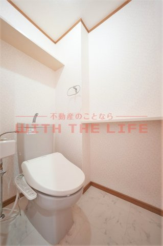 ヴィラ壱番館【キャッシュバック対象物件】のトイレ|落ち着いたトイレです