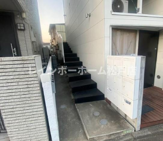 足立区中川１丁目のアパートのエントランス|エントランスです