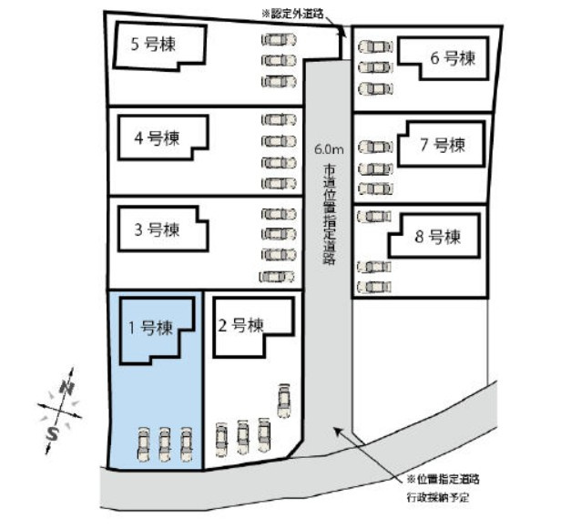 【中古戸建】高崎市箕郷町生原の区画図|■区画図