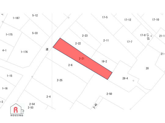 【売土地】秋田市新屋船場町の土地図