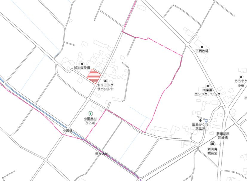 北諸県郡三股町大字蓼池の売地の土地図
