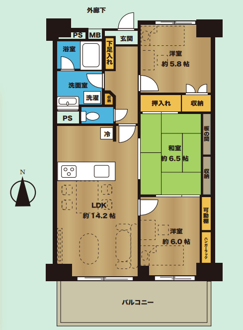 ブリランテ飯能　中古マンションの間取り|4月25日撮影
