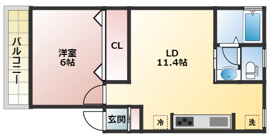 コーポ日光の間取り