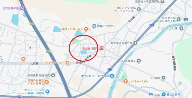 姫路市飾東町豊国　中古戸建の地図