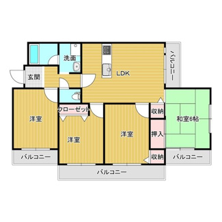 【間取り】 | グランドール藤　南田辺小学校区 | グランドール藤　間取り