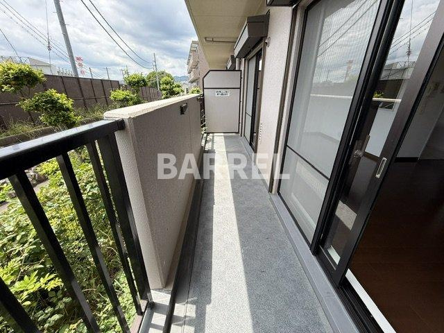 クレイン上池田のバルコニー