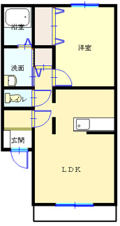 【間取り】 | 鹿島町グリーンコーポ