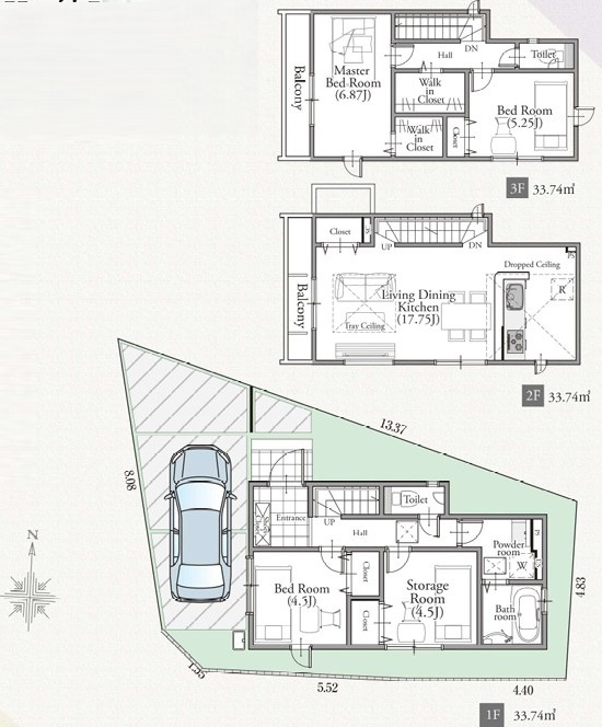 新座市栗原4丁目　新築一戸建　西武池袋線　ひばりが丘の外観
