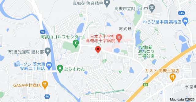 阿武野第2マンションの地図