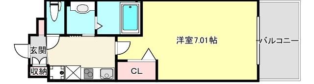 Luxe大阪城南の間取り