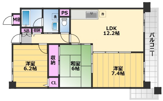 【間取り】 | サンクレール高石