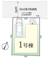 新座市栗原5丁目　新築一戸建　西武池袋線　ひばりヶ丘の区画図