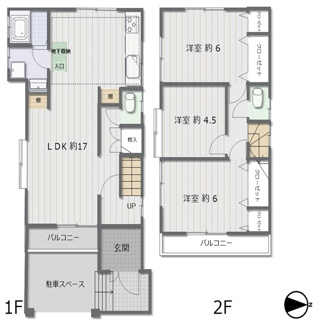 【間取り】 | 西宮市　小松南町２丁目　中古戸建