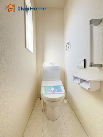 明石市大久保町西脇　全1棟　新築戸建のトイレ|【ホームページに現地動画掲載中】●年中無休：当日予約可●トイレが2か所あるので夜中も安心です。