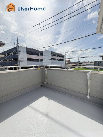 明石市大久保町西脇　全1棟　新築戸建のバルコニー|【ホームページに現地動画掲載中】●年中無休：当日予約可●バルコニー広々！お洗濯沢山干していただけます