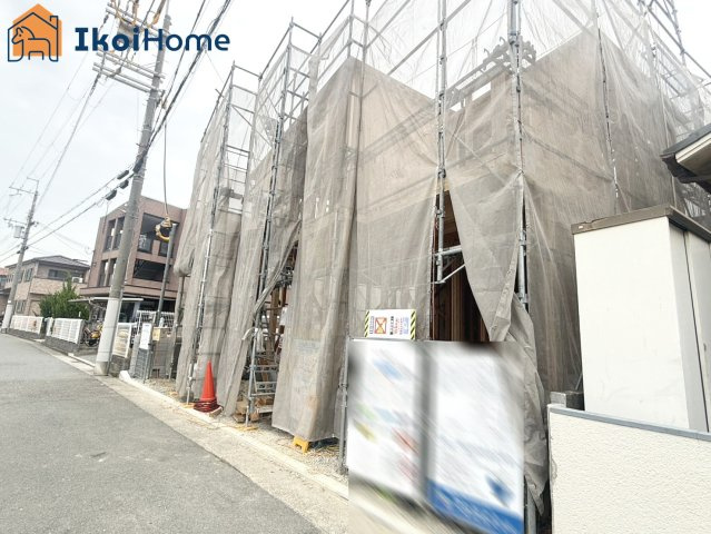 明石市大久保町西脇　全1棟　新築戸建の前面道路含む現地写真|●年中無休：当日予約可●前面道路は約5ｍございます！交通量も少なくお車の駐車も安心です！