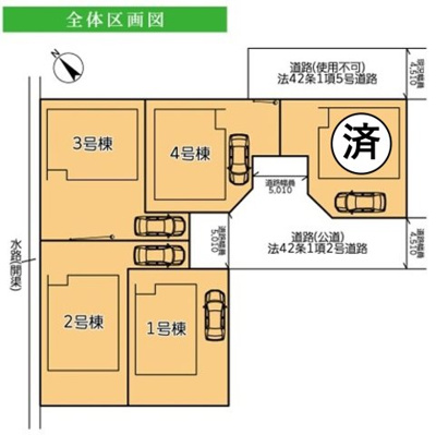 【区画図】 | 綾瀬市深谷南4丁目 新築戸建 全5棟