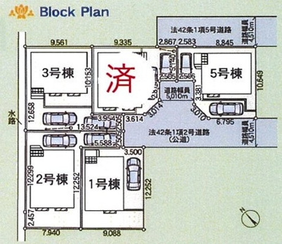 【区画図】 | 綾瀬市深谷南第24 新築戸建 全5棟