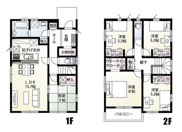 【間取り】 | 北本市中丸7丁目　新築戸建　全14棟　11号棟