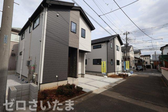 《仲介手数料無料》練馬区大泉学園町８丁目6-7新築一戸建てリガーレの外観|通り抜けできない道路に面しています。