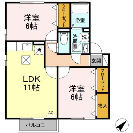 シャムロックの間取り
