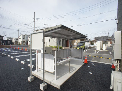 【その他共用部分】 | グレースメロウＨ | 屋根付きの駐輪場があります♪