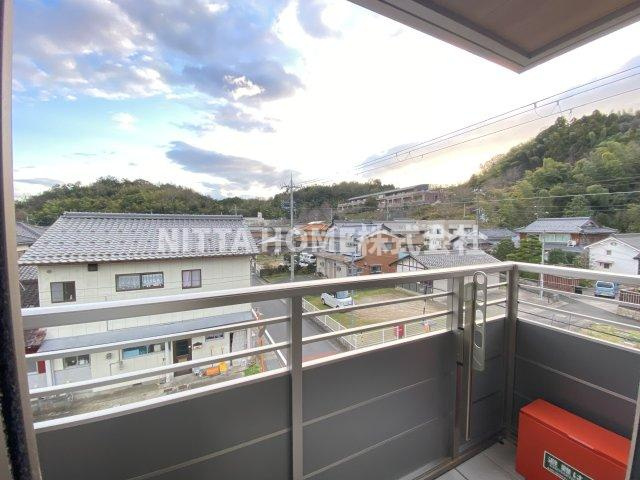 舞鶴市字引土の賃貸マンションのバルコニー|南向きバルコニーで日当たりGOOD♪