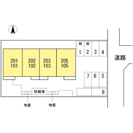 クレールコンフォートの区画図