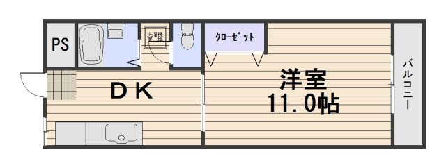 ラ・ピーヌ福島の間取り