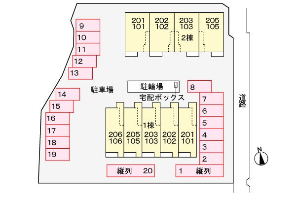 グランツ　Ⅰの駐車場