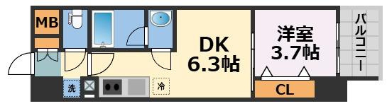 Alivis九条の間取り