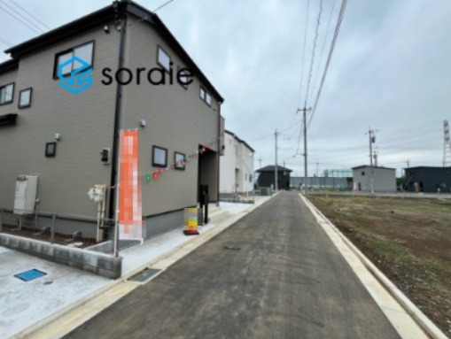 川越中台全13棟　新築戸建　リーブルガーデンの前面道路含む現地写真|9/8　撮影
