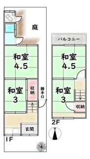 【間取り】 | 右京区嵯峨天龍寺椎野町